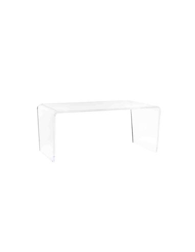 Vesta Home - Tavolino Rettangolare Crystal·trasparente·83 X 50 X 36,5 H Th. 15 Mm