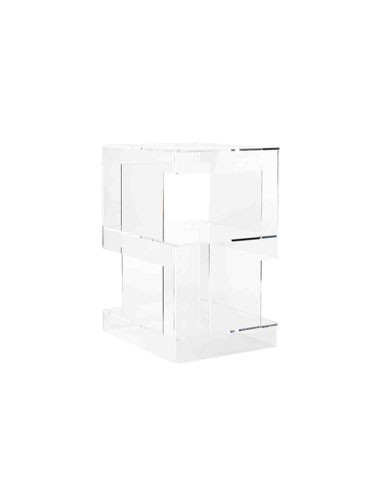 Vesta Home - 432 Collection Comodino·trasparente·42,5 X 34 X 56 H Th. 5 Mm