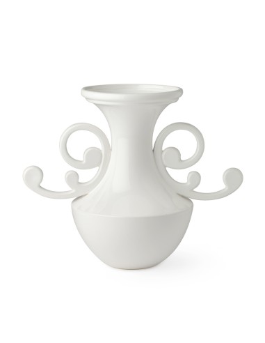 VASO ANFORA PORCELLANA 49X40CM(H) BIANCO