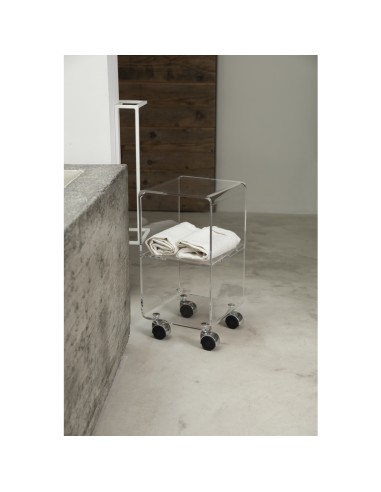 Vesta Home - Carrello Vega Multy Xs·trasparente·25 X 25 X 48 H Th. 8 Mm