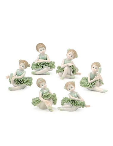 SET 6 BALLERINE 7 CM VERDE