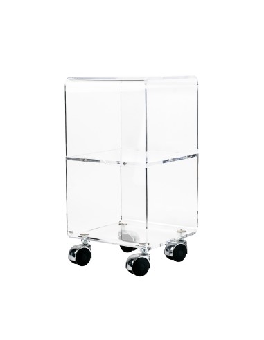 Vesta Home - Carrello Vega Multy Xs·trasparente·25 X 25 X 48 H Th. 8 Mm