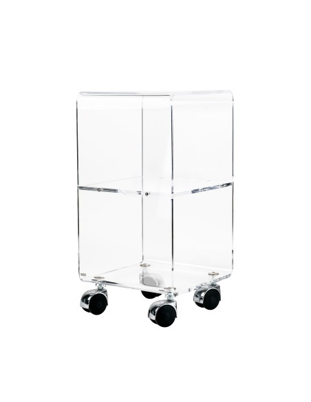 Vesta Home - Carrello Vega Multy Xs·trasparente·25 X 25 X 48 H Th. 8 Mm