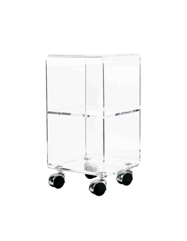 Vesta Home - Carrello Vega Multy Xs·trasparente·25 X 25 X 48 H Th. 8 Mm