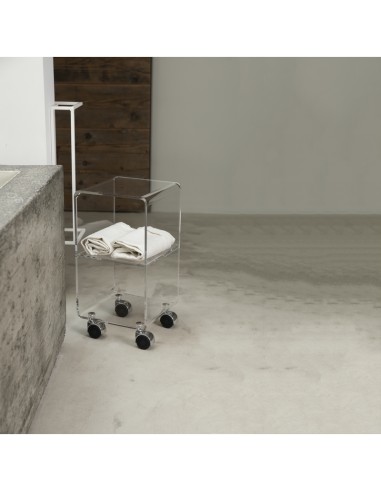Vesta Home - Carrello Vega Multy Xs·trasparente·25 X 25 X 48 H Th. 8 Mm