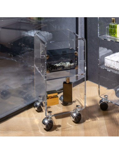 Vesta Home - Carrello Vega Multy Xs·trasparente·25 X 25 X 48 H Th. 8 Mm