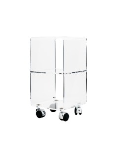 Vesta Home - Carrello Vega Multy Xs·trasparente·25 X 25 X 48 H Th. 8 Mm