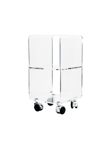 Vesta Home - Carrello Vega Multy Xs·trasparente·25 X 25 X 48 H Th. 8 Mm