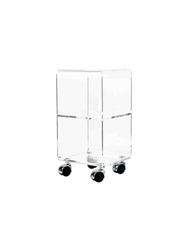 Vesta Home - Carrello Vega Multy Xs·trasparente·25 X 25 X 48 H Th. 8 Mm