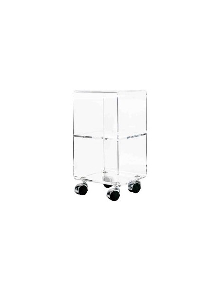 Vesta Home - Carrello Vega Multy Xs·trasparente·25 X 25 X 48 H Th. 8 Mm