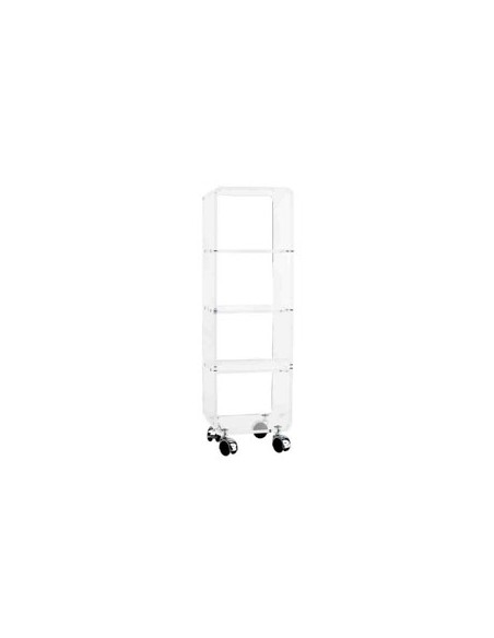 Vesta Home - Carrello Multy S·trasparente·25 X 25 X 84,8 H Th. 8 Mm