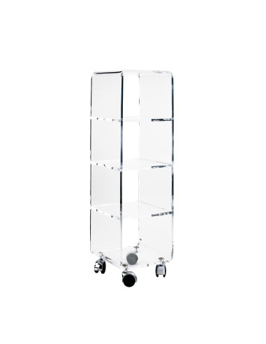 Vesta Home - Carrello Multy S·trasparente·25 X 25 X 84,8 H Th. 8 Mm