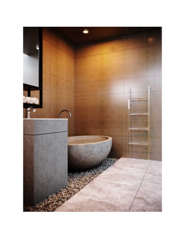 Vesta Home - Scaletta Piccola Up & Down·trasparente·37 X 8 X 100 H Th. Structure 15 Mm Th. Bar 10 Mm