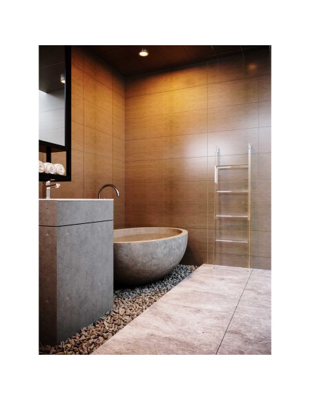 Vesta Home - Scaletta Piccola Up & Down·trasparente·37 X 8 X 100 H Th. Structure 15 Mm Th. Bar 10 Mm