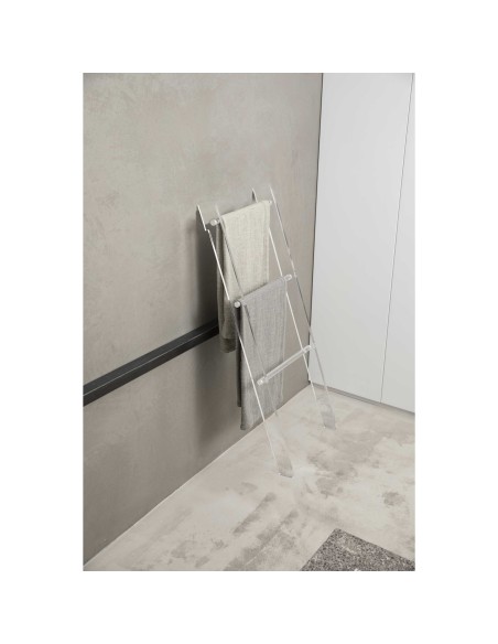 Vesta Home - Scaletta Piccola Up & Down·trasparente·37 X 8 X 100 H Th. Structure 15 Mm Th. Bar 10 Mm