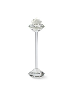 PORTACANDELA CRISTALLO STELO 23CM