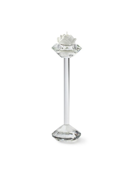PORTACANDELA CRISTALLO STELO 23CM