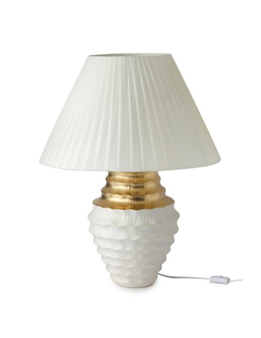 LAMPADA GRES BIANCO/ORO 29X70CM E27