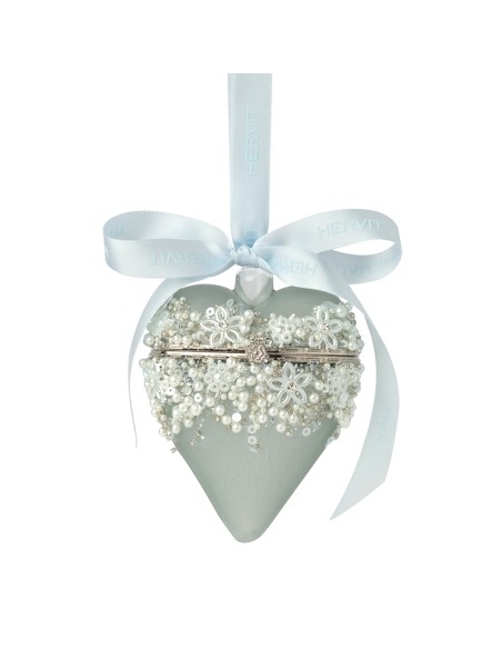 CUORE VETRO APRIBILE BLU FROZEN 9CM