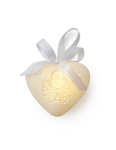 CUORE PORC.BIANCA BISCUIT COMUNIONE 10CM