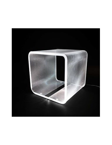 Vesta Home - Lampada da Tavolo Piccola Solid·flots·14,5 X 14,5 X 14,5 H Th. 10 Mm