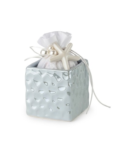 CONT.CUBO PORC.BLU PERLATO 9X9X9CM
