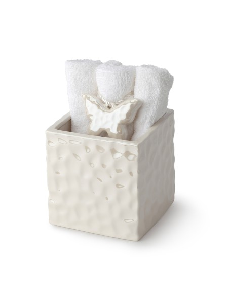 CONT.CUBO PORC.BIANCO PERLATO 12X12X12CM