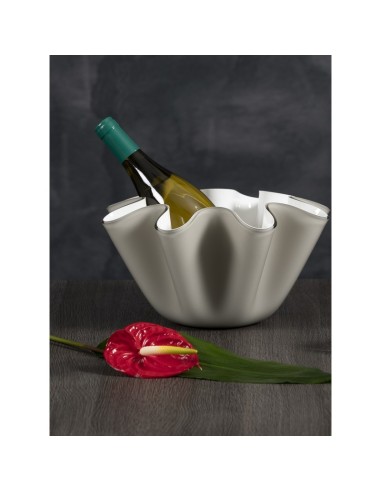 Vesta Home - Portavino Grandesoft Soft·tortora Monosatinato·ø48,5 X 20 H Th. 5 Mm
