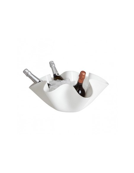 Vesta Home - Portavino Grandesoft Soft·bianco Monosatinato·ø48,5 X 20 H Th. 5 Mm