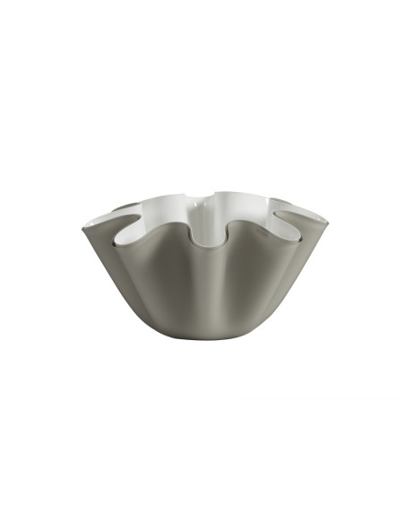 Vesta Home - Portavaso / Contenitore Soft·tortora Monosatinato·ø28 X 16 H Th. 5 Mm