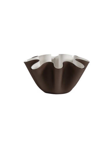 Vesta Home - Portavaso / Contenitore Soft·marrone Monosatinato·ø28 X 16 H Th. 5 Mm