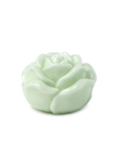 CANDELA ROSA LACCATA VERDE 12X8CM