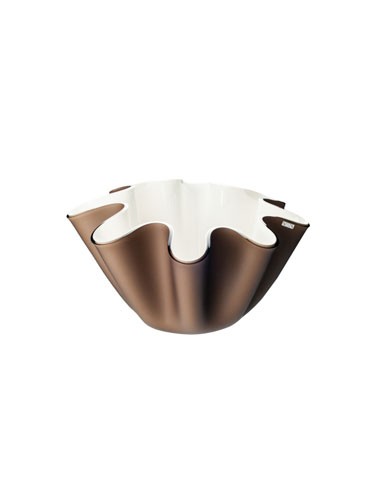 Vesta Home - Portavaso / Contenitore Soft·marrone Monosatinato·ø28 X 16 H Th. 5 Mm