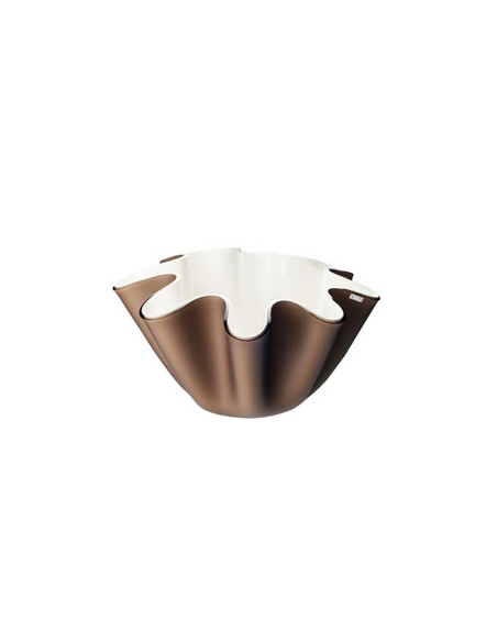 Vesta Home - Portavaso / Contenitore Soft·marrone Monosatinato·ø28 X 16 H Th. 5 Mm