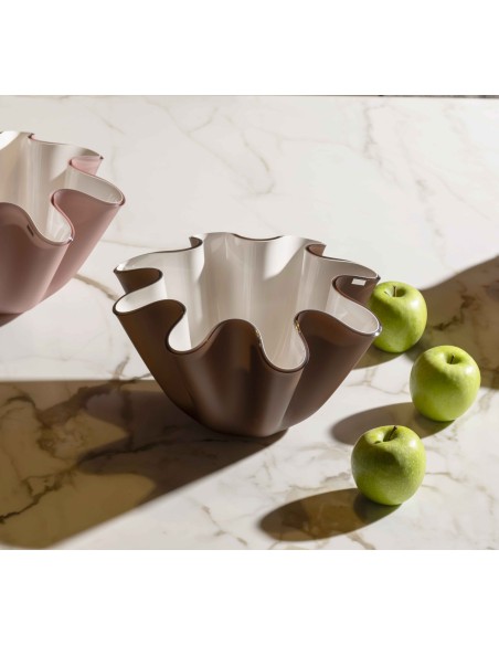 Vesta Home - Portavaso / Contenitore Soft·marrone Monosatinato·ø28 X 16 H Th. 5 Mm