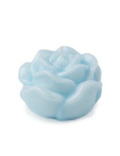 CANDELA ROSA LACCATA BLU 12X8CM