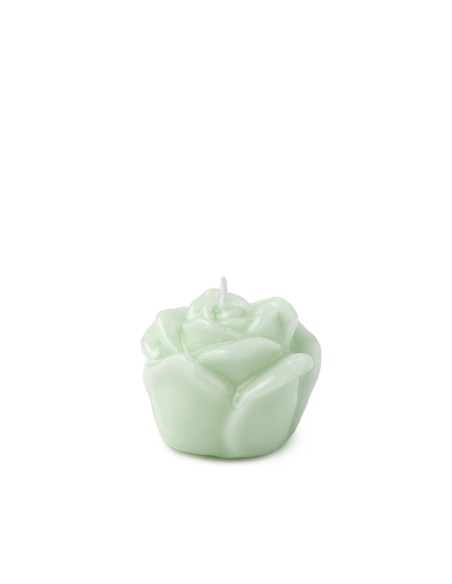 BOX 6 CANDELE ROSA DIA.4,5CM VERDE LACC.