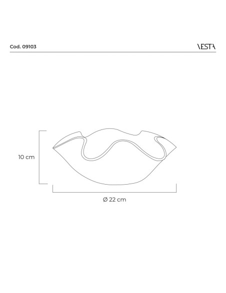 Vesta Home - Centrotavola Piccolo Soft·trasparente·ø22 X 10 H Th. 5 Mm