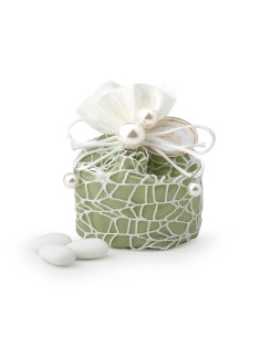 SECCHIELLO VERDE 10CM PERLE 5 CONFETTI