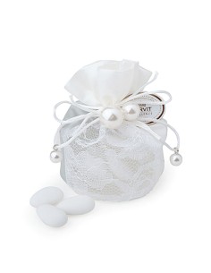 SECCHIELLO GRIGIO 10CM PERLE 5 CONFETTI