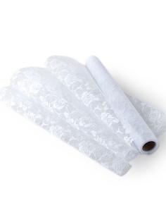 Rotolo di tessuto con pizzo Rose
