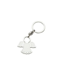PORTACHIAVI METALLO ANGELO BIANCO 5X10CM