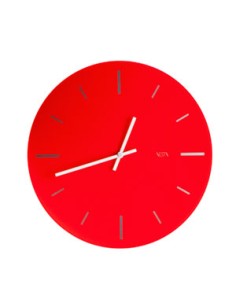 Vesta Home - Orologio da Parete Piccolo R2·rosso·ø 40 Th. 5 Mm