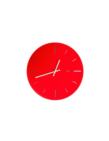 Vesta Home - Orologio da Parete Piccolo R2·rosso·ø 40 Th. 5 Mm