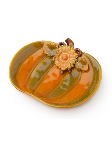 Piatto Gres Zucca 26X22Cm Autunno