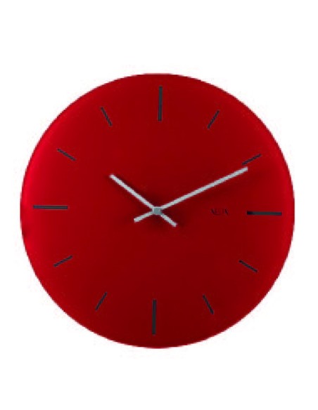 Vesta Home - Orologio da Parete Grande R2·rosso·ø 65 Th. 5 Mm