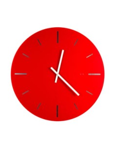 Vesta Home - Orologio da Parete Grande R2·rosso·ø 65 Th. 5 Mm
