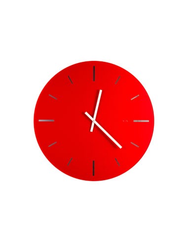 Vesta Home - Orologio da Parete Grande R2·rosso·ø 65 Th. 5 Mm