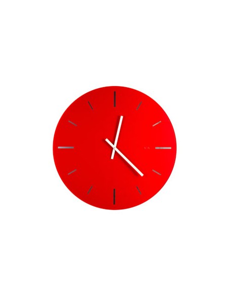 Vesta Home - Orologio da Parete Grande R2·rosso·ø 65 Th. 5 Mm