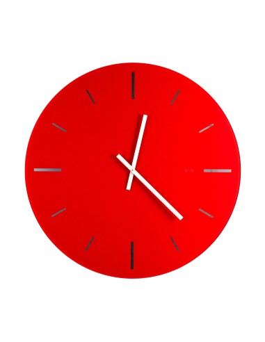 Vesta Home - Orologio da Parete Grande R2·rosso·ø 65 Th. 5 Mm